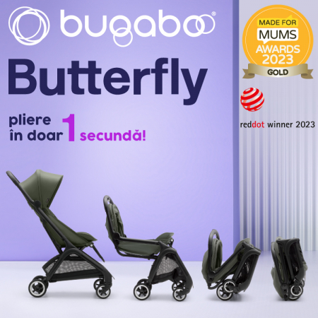 Carucior Bugaboo Butterfly Black/Forest Green [9]