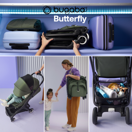 Carucior Bugaboo Butterfly Black/Forest Green [8]