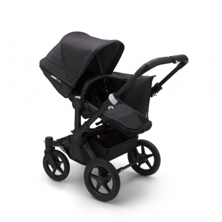 Carucioare copii - Carucior Bugaboo Donkey 3 Mono Mineral Black/Washed Black