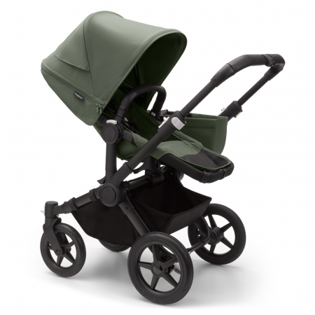 Carucioare copii - Carucior Bugaboo Donkey 5 Mono Black/Forest Green