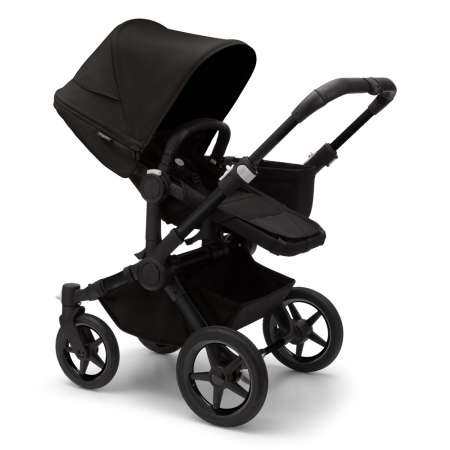 Carucioare copii - Carucior Bugaboo Donkey 5 Mono 3 in 1 Black/Midnight Black