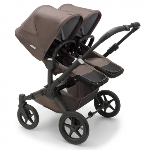 Carucioare copii - Carucior Bugaboo Donkey 5 Twin Mineral Black/Taupe