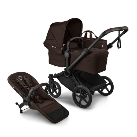 Carucioare copii - Carucior Bugaboo Donkey 6 Complete Black/Brown