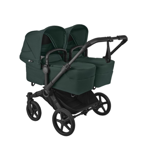 Carucioare copii - Carucior Bugaboo Donkey 6 Twin Black/Green