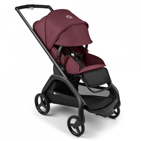 Carucioare copii - Carucior Bugaboo Dragonfly Black/Dark Cherry