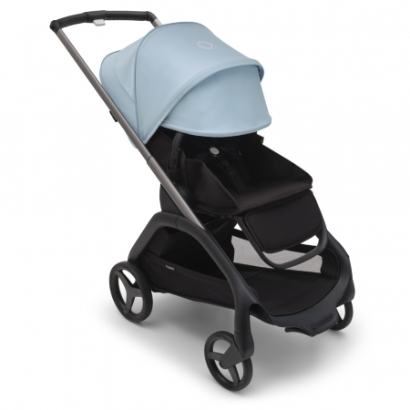 Carucioare copii - Carucior Bugaboo Dragonfly Graphite/Midnight Black/Skyline Blue-Resigilat