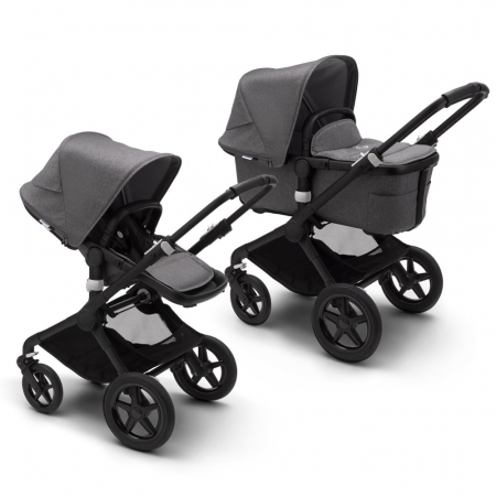 Carucior Bugaboo Fox 2 Complete Black/Grey Melange 2 in 1 [0]