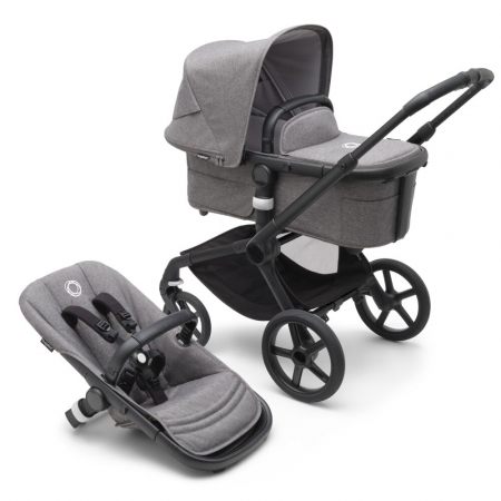 Carucior Bugaboo Fox 5 Black/Grey Melange 2 in 1 [0]