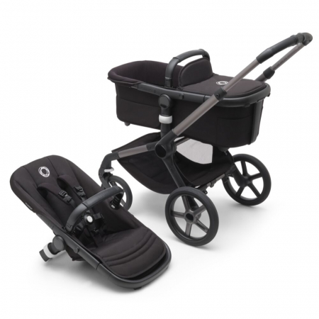 Carucioare copii - Carucior Bugaboo personalizat Fox 5 Graphite/Midnight Black 2 in 1