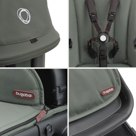 Carucior Bugaboo Fox Cub Black/Forest Green 2 in 1 [9]