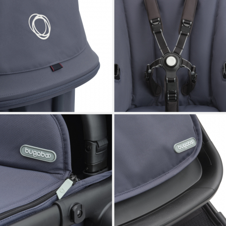 Carucior Bugaboo Fox Cub Black/Stormy Blue 2 in 1 [7]