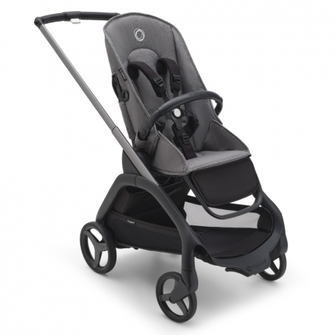 Carucioare copii - Carucior Bugaboo personalizat Dragonfly Graphite/Grey Melange