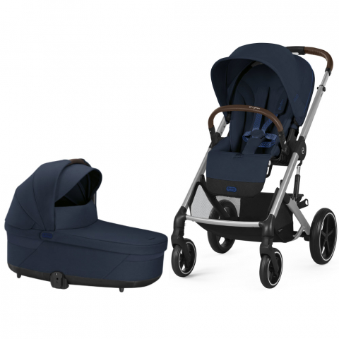 Carucior Cybex Balios S Lux 2 in 1 Silver/Ocean Blue [0]