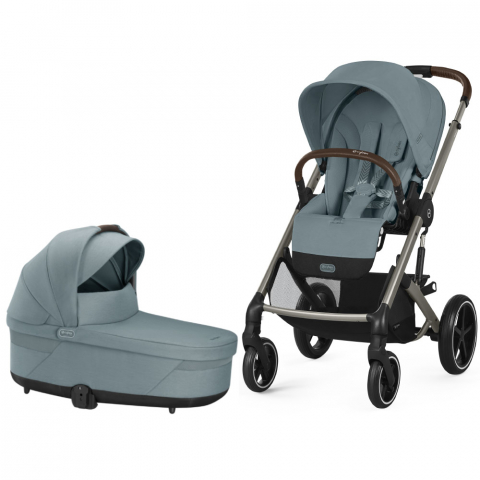 Pachet Carucior Cybex Balios S Lux 2 in 1 Stormy Blue - Sky Blue [0]