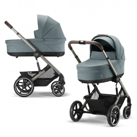Pachet Carucior Cybex Balios S Lux 2 in 1 Stormy Blue - Sky Blue [8]