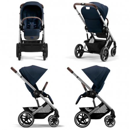 Carucior Cybex Balios S Lux 2 in 1 Silver/Ocean Blue 2023 [2]