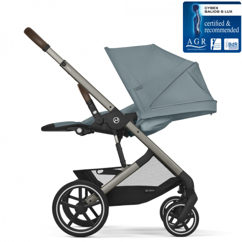 Pachet Carucior Cybex Balios S Lux 2 in 1 Stormy Blue - Sky Blue [5]