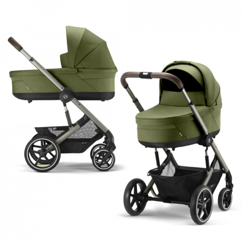 Carucior Cybex Balios S Lux 2 in 1 Taupe/Moss Green [6]