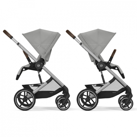 Pachet Black Friday Carucior Cybex Balios S Lux 3 in 1 Silver/Stone Grey cu Scoica Auto Cloud G i-Size Plus reclinabila [2]