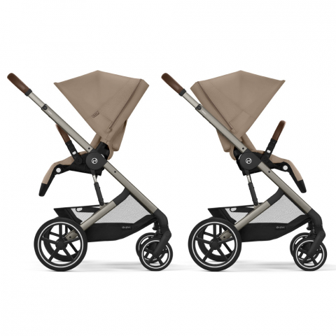 Pachet Black Friday Carucior Cybex Balios S Lux 4 in 1 Taupe/Almond Beige cu Scoica Auto Cloud G i-Size Plus reclinabila [4]