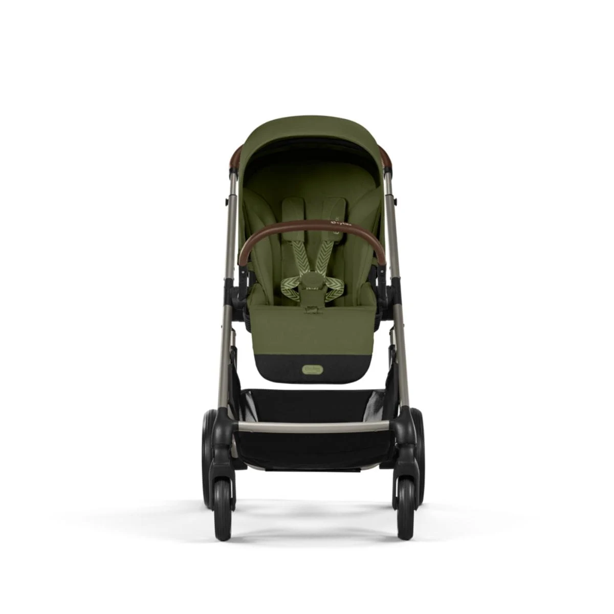 Carucior Cybex Balios S Lux 4 in 1 Taupe/Moss Green cu Scoica Auto Cloud G i-Size Plus reclinabila [1]