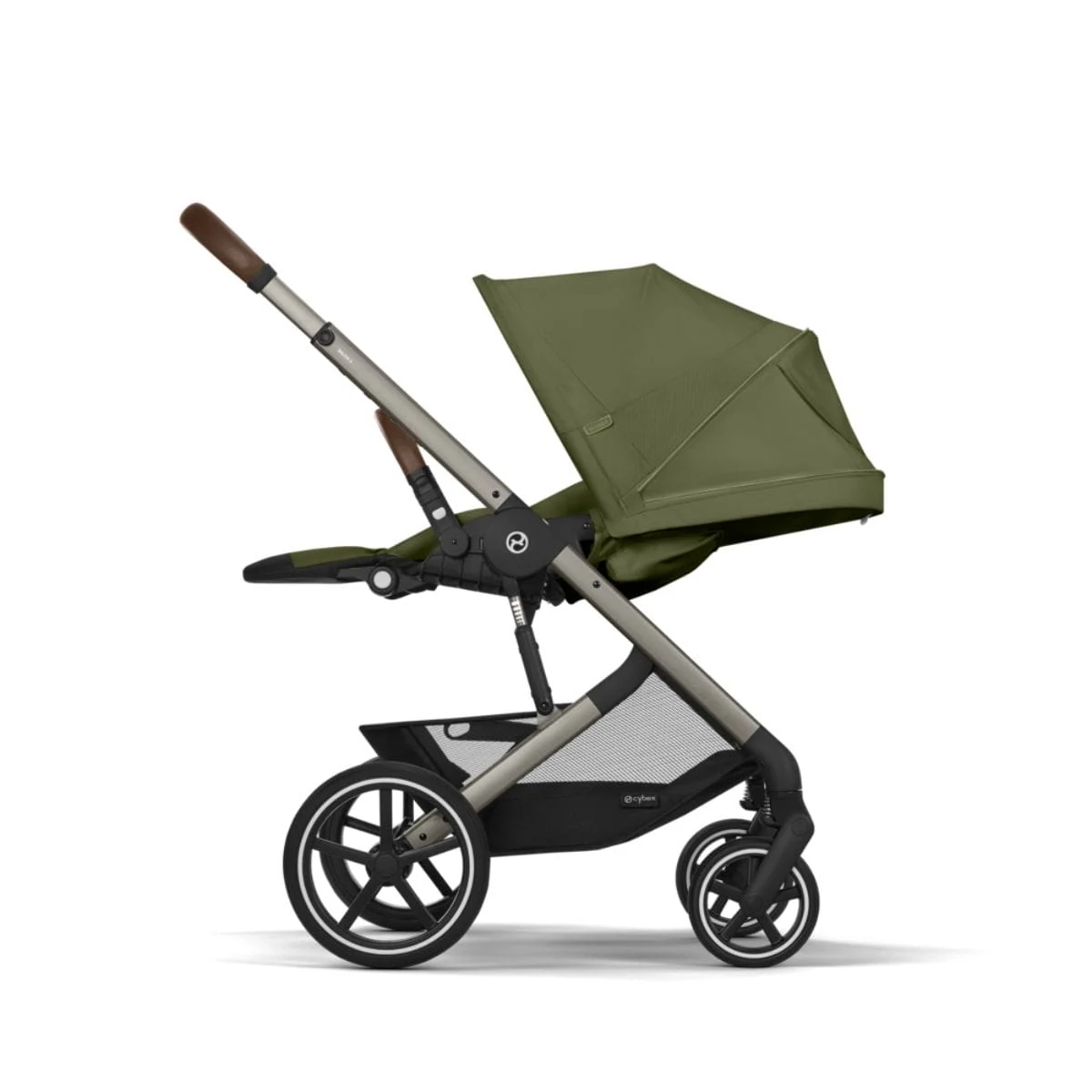 Carucior Cybex Balios S Lux 3 in 1 Taupe/Moss Green cu Scoica Auto Cloud G i-Size Plus reclinabila [5]