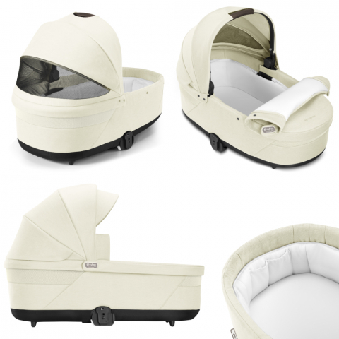 Carucior Cybex Balios S Lux 3 in 1 Taupe/Seashell Beige cu Scoica Auto Cloud G i-Size Plus reclinabila [6]