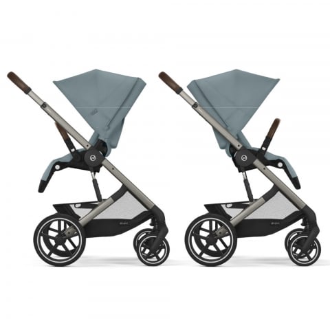 Pachet Black Friday Carucior Cybex Balios S Lux 4 in 1 Taupe/Stormy Blue cu Scoica Auto Cloud G i-Size Plus reclinabila [2]