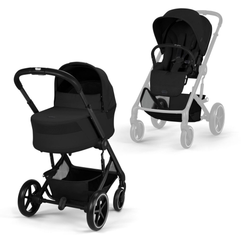 Carucioare Cybex Balios S Lux - Carucior Cybex Balios S Lux cu landou Cot S Lux Black/Moon Black 2026