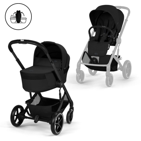Carucioare Cybex Balios S Lux - Carucior Cybex Balios S Lux cu landou pliabil Balios Black/Moon Black 2026