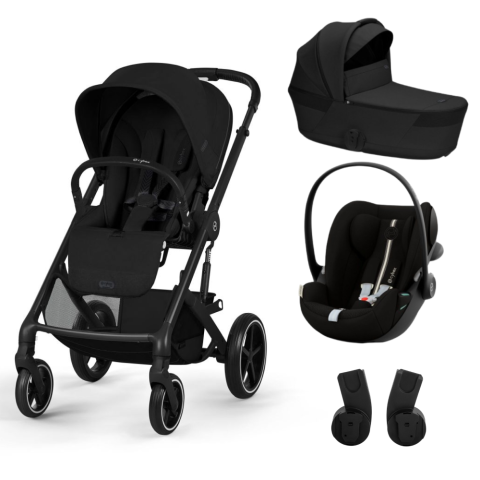 Carucioare Cybex Balios S Lux - Carucior Cybex Balios S Lux 3 in 1 cu landou pliabil Balios si Scoica Auto Cloud G3 Plus Black/Moon Black 2026