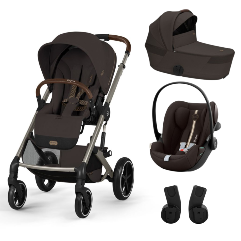 Carucioare Cybex Balios S Lux - Carucior Cybex Balios S Lux 3 in 1 cu landou pliabil Balios si Scoica Auto Cloud G3 Plus Taupe/Chocolate Brown 2026