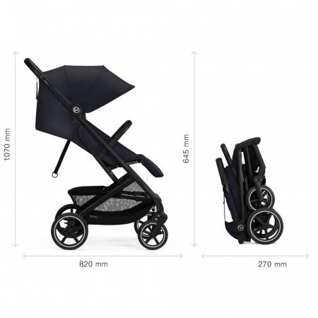 Carucior Cybex Beezy B Black/Dark Blue [4]