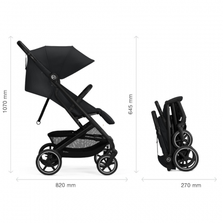 Carucior Cybex Beezy B Black/Magic Black [4]