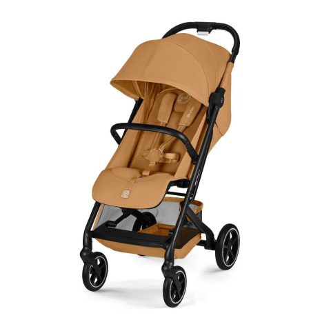 Carucioare copii - Carucior Cybex Beezy Black/Cinnamon Yellow