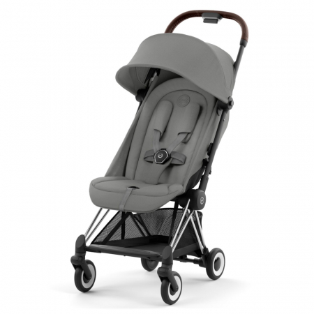 Carucioare copii - Carucior Cybex Coya Chrome Dark Brown/Mirage Grey