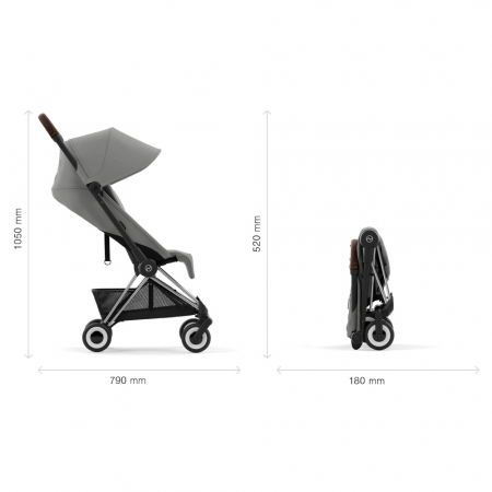 Carucior Cybex Coya Chrome Dark Brown/Mirage Grey [4]
