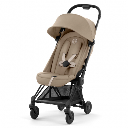 Carucioare copii - Carucior Cybex Coya Matt Black/Cozy Beige