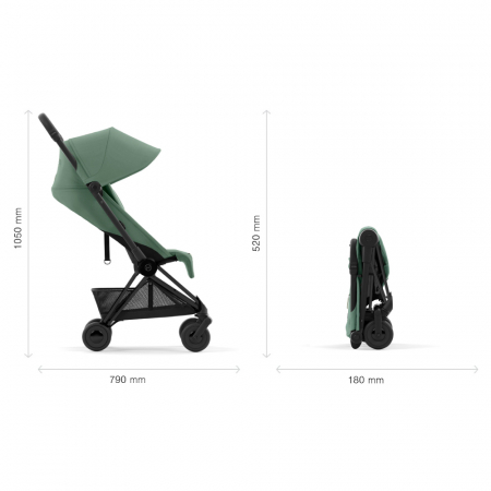 Carucior Cybex Coya Matt Black/Leaf Green [4]