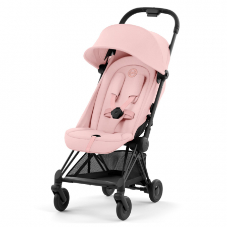 Carucioare copii - Carucior Cybex Coya Matt Black/Peach Pink