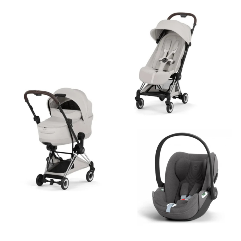 Carucioare si scaune auto - Carucior Cybex Coya Style Chrome/City Grey 3 in 1