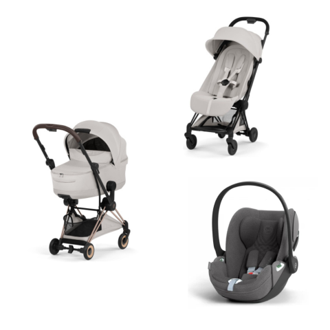 Carucioare si scaune auto - Carucior Cybex Coya Style Matt Black/City Grey 3 in 1