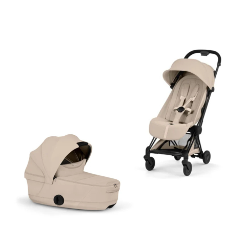 Carucioare si scaune auto - Carucior Cybex Coya Style Matt Black/Cozy Beige 2 in 1