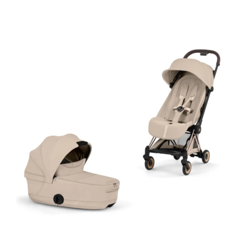 Carucioare si scaune auto - Carucior Cybex Coya Style Rosegold/Cozy Beige 2 in 1