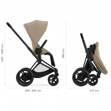 Carucior Cybex e-Priam 2 in 1 Cozy Beige [6]