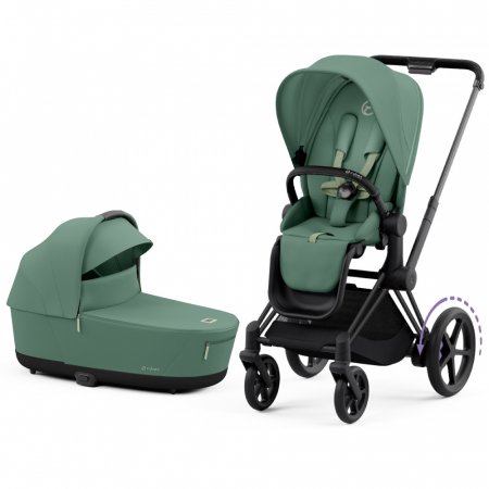 Carucioare copii - Carucior Cybex e-Priam 2 in 1 Leaf Green