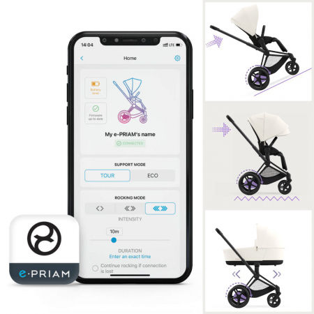 Carucior Cybex e-Priam 2 in 1 Off White [7]