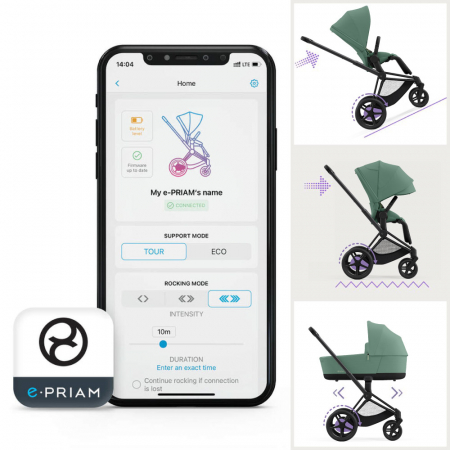 Carucior Cybex e-Priam 3 in 1 Leaf Green [7]