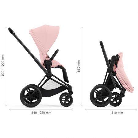 Carucior Cybex e-Priam 3 in 1 Peach Pink [6]