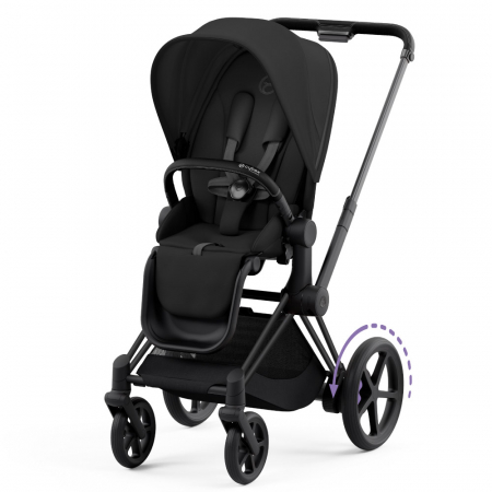 Carucioare copii - Carucior Cybex e-Priam Sepia Black